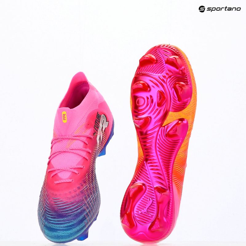 Kopačky PUMA Future 9 Ultimate FG poison pink/puma wht/sun stream/bright aqua/puma blk 15