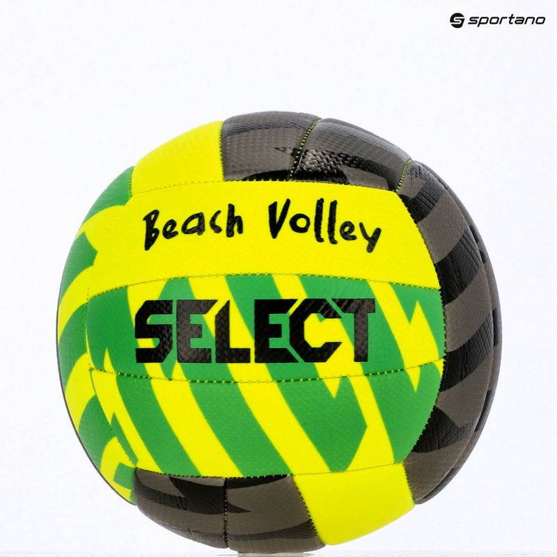 SELECT Beach Volleyball v24 yellow/black velikost 5 5