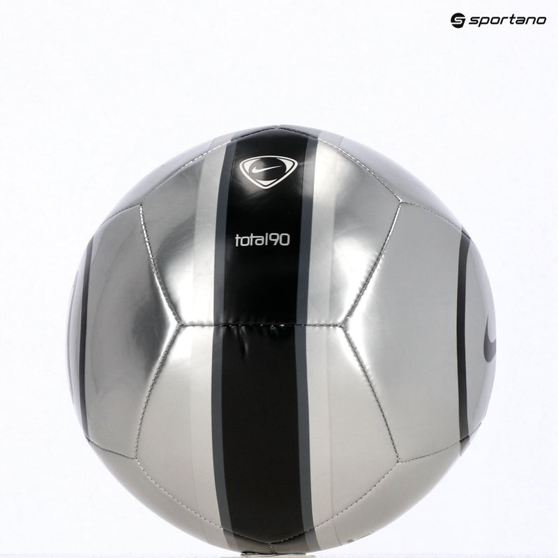 Fotbalový míč Nike Academy T90 Metallic '26 metallic silver/black/black velikost 4 5