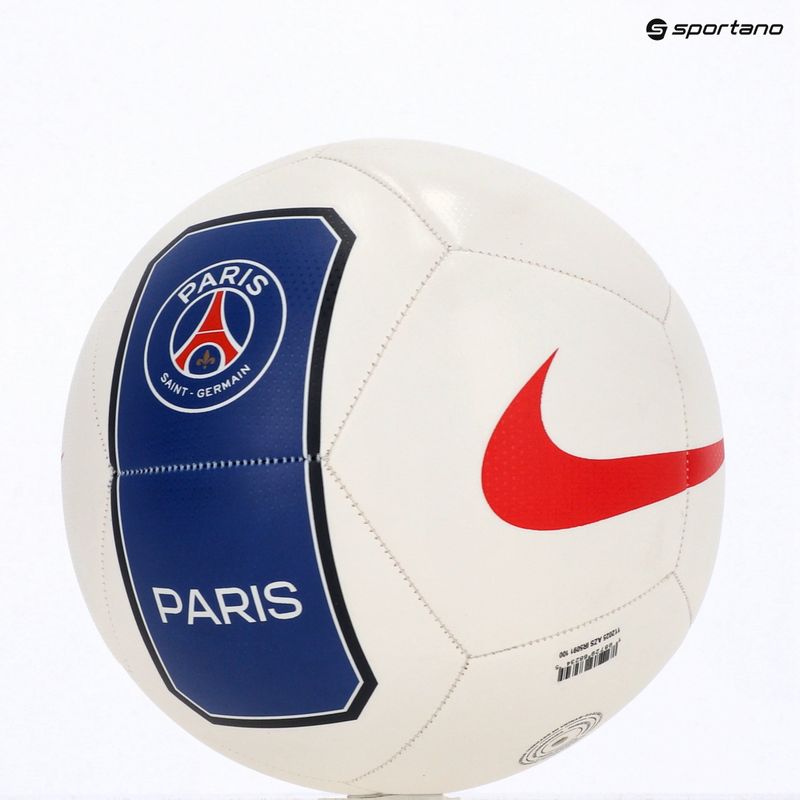 Fotbalový míč Nike Pitch Paris-Saint Germain white/old royal size 5 5