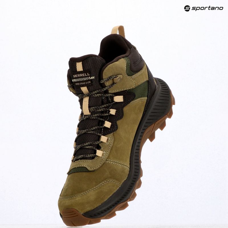 Pánské turistické boty Merrell Speed Strike 2 Leather Mid Khaki 9