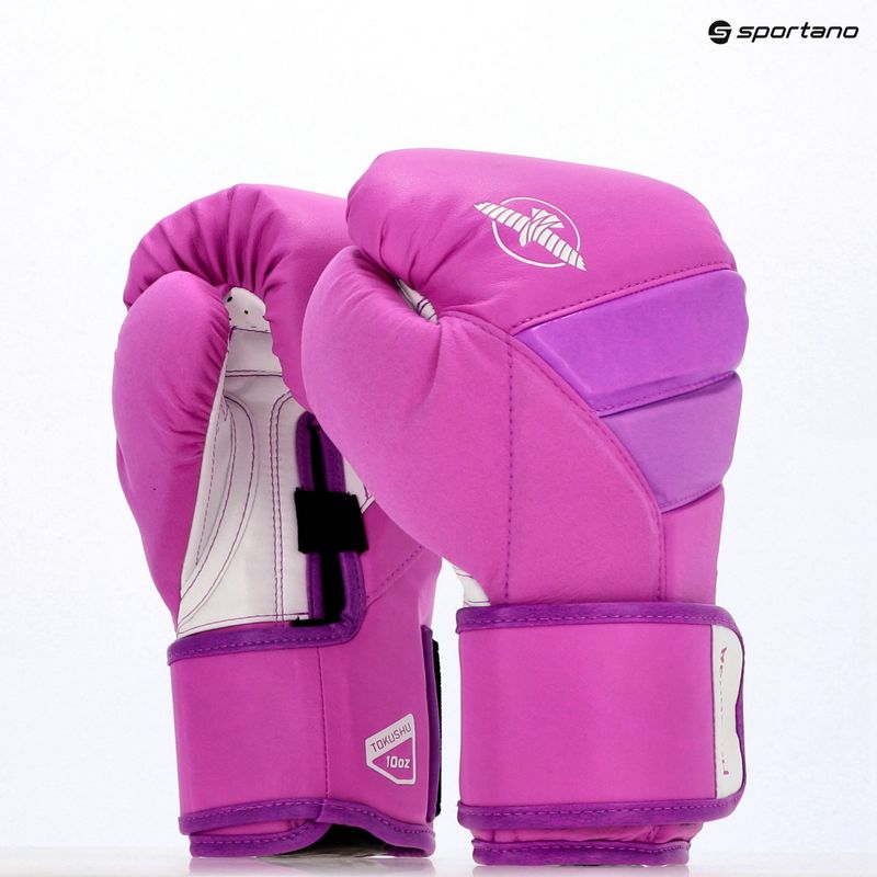 Boxerské rukavice Hayabusa T3 Neon neon purple 8