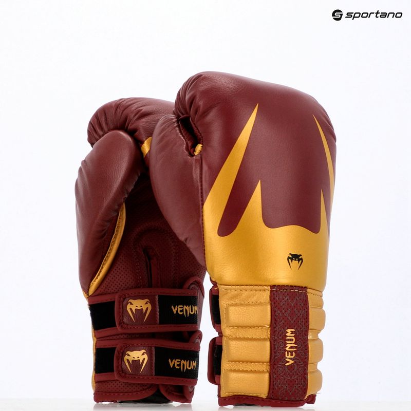 Boxerské rukavice Venum Reverso Boxing red/gold 10