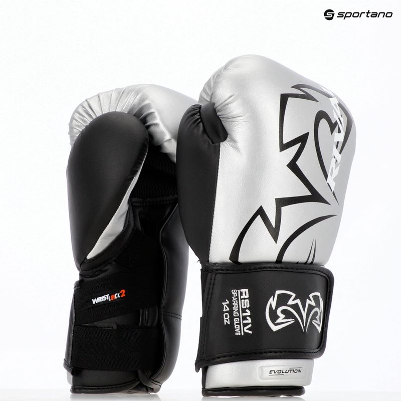 Boxerské rukavice Rival RS11V Professional silver 5