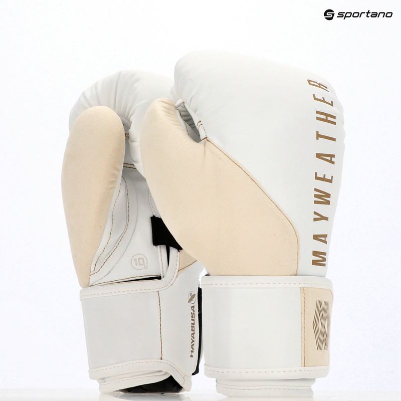 Boxerské rukavice Hayabusa Mayweather Champ white/gold 8
