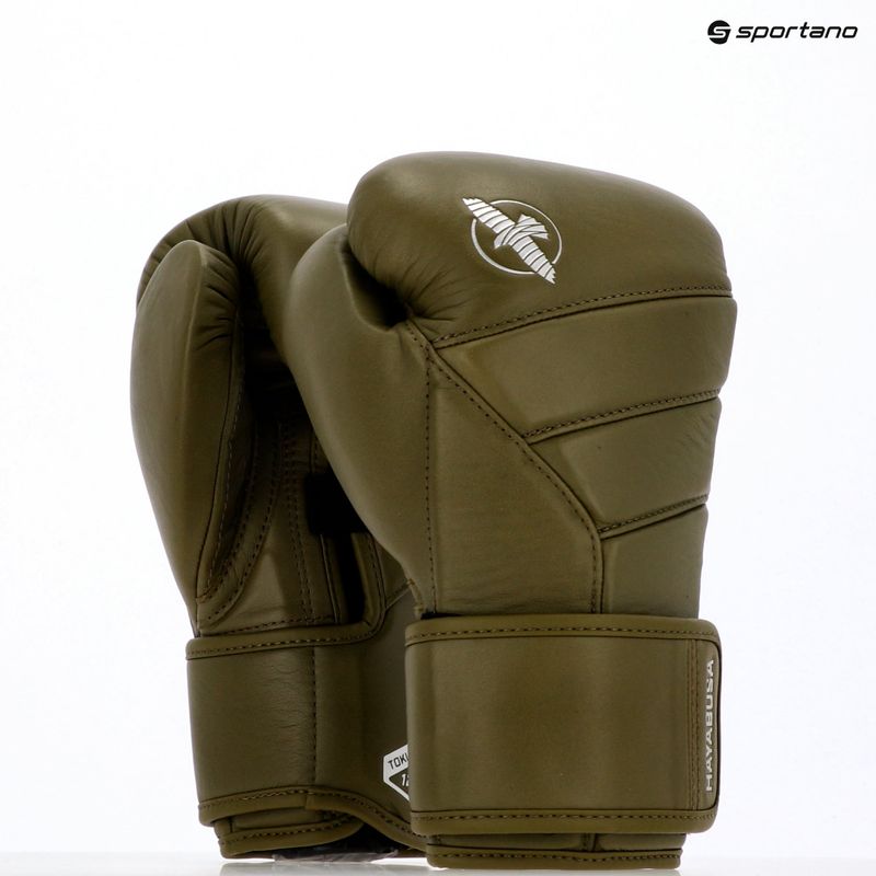 Boxerské rukavice Hayabusa T3 Kanpeki olive green 14