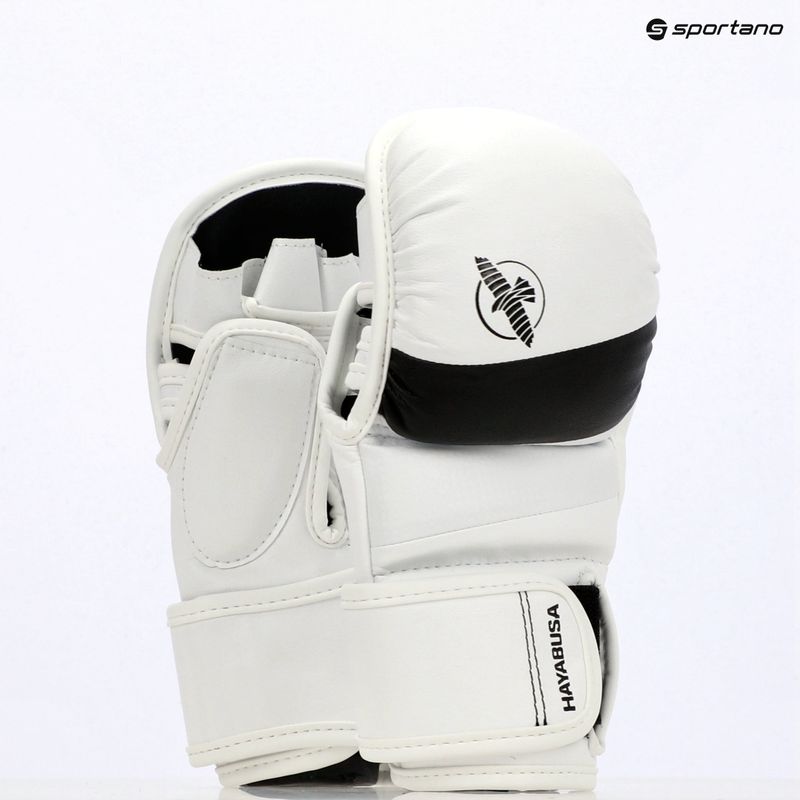 Grapplingové rukavice Hayabusa T3 Hybrid white/black 8
