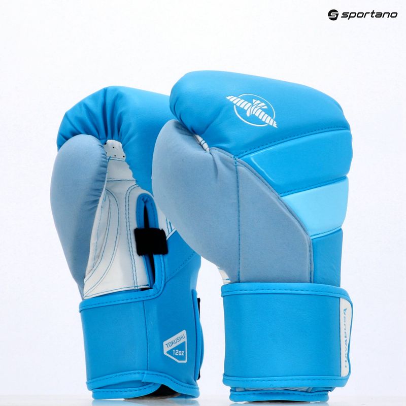 Boxerské rukavice Hayabusa T3 Neon neon blue 7