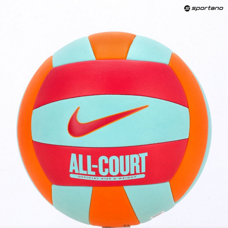 Volejbalový míč Nike All Court Volleyball bright ceramic/bleached turquoise/rush pink velikost 5 6