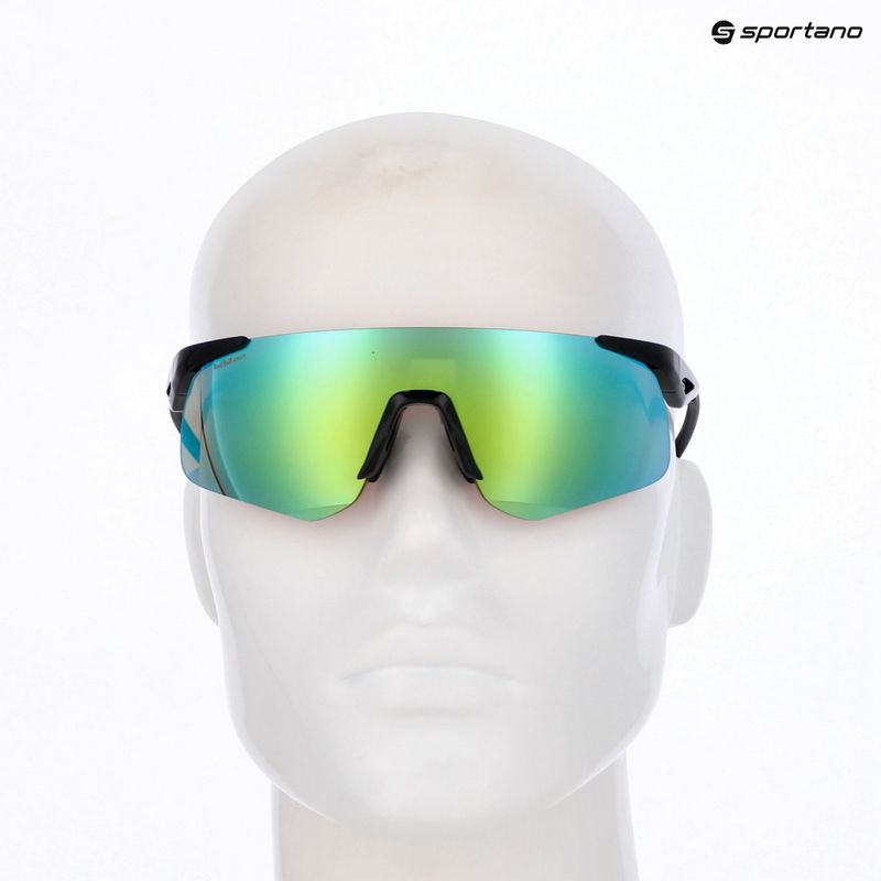 Sluneční brýle Red Bull SPECT Mark black/smoke with green blue mirror 7