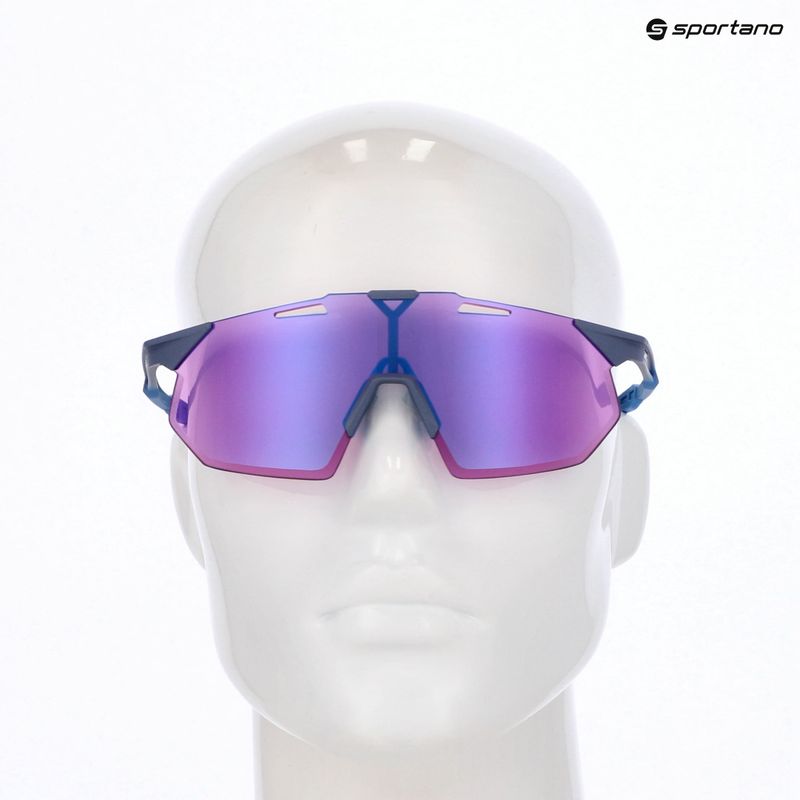 Sluneční brýle 100% Hypercraft SQ satin storm metallic/purple mirror 8
