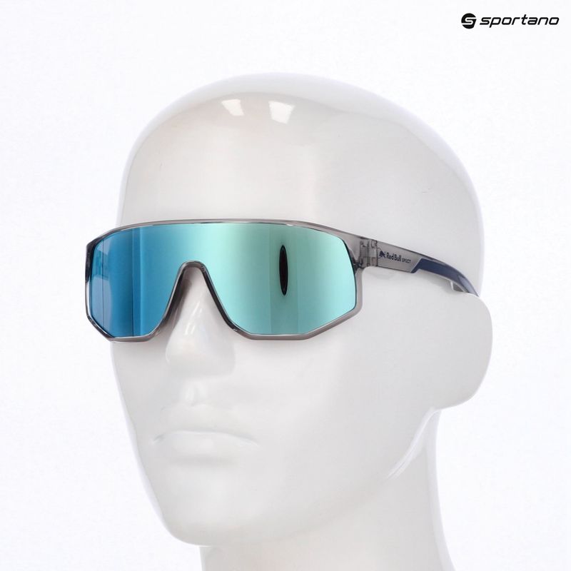 Sluneční brýle Red Bull SPECT Dash light grey/smoke with blue mirror 7