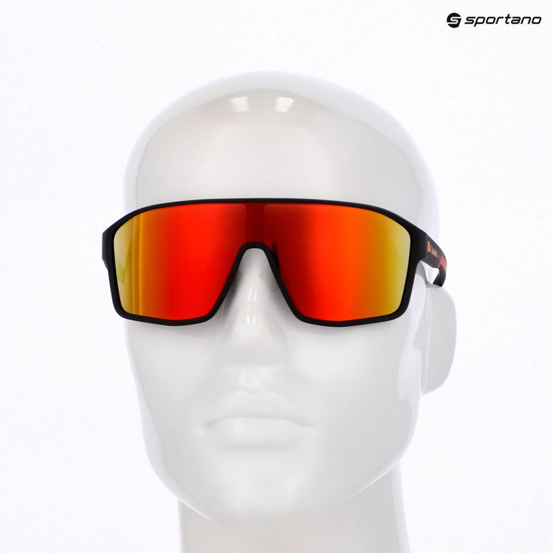 Sluneční brýle Red Bull SPECT Daft black/brown with red mirror 6