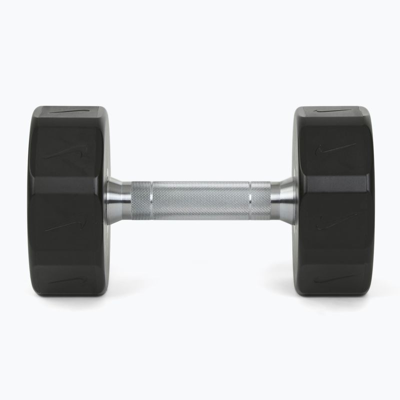 Chromovaná činka Nike Strength Pro Urethane Dumbbell 12 kg black/white 3