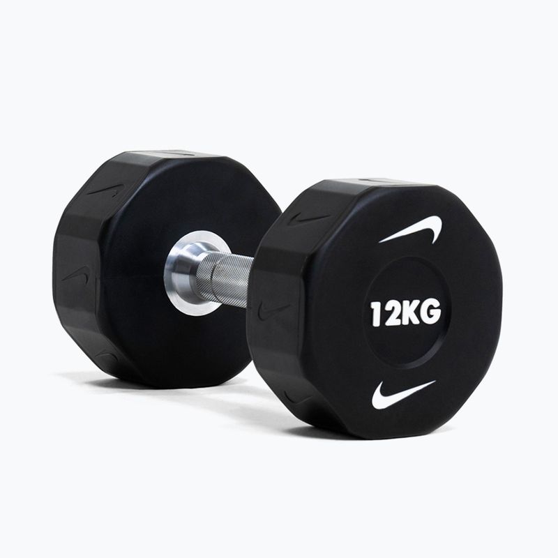 Chromovaná činka Nike Strength Pro Urethane Dumbbell 12 kg black/white 6