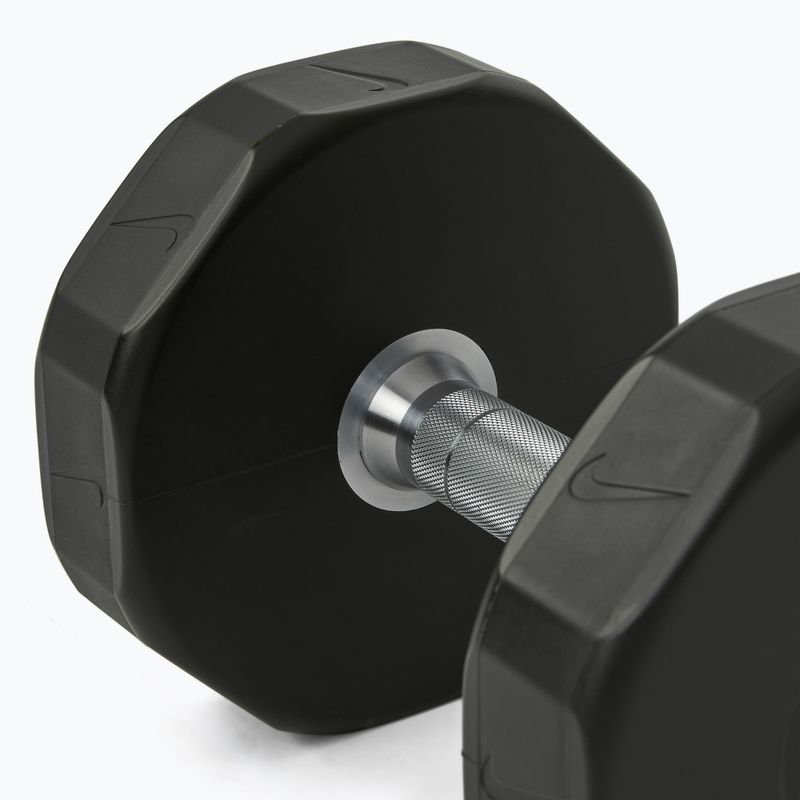 Chromovaná činka Nike Strength Pro Urethane Dumbbell 14 kg black/white 4