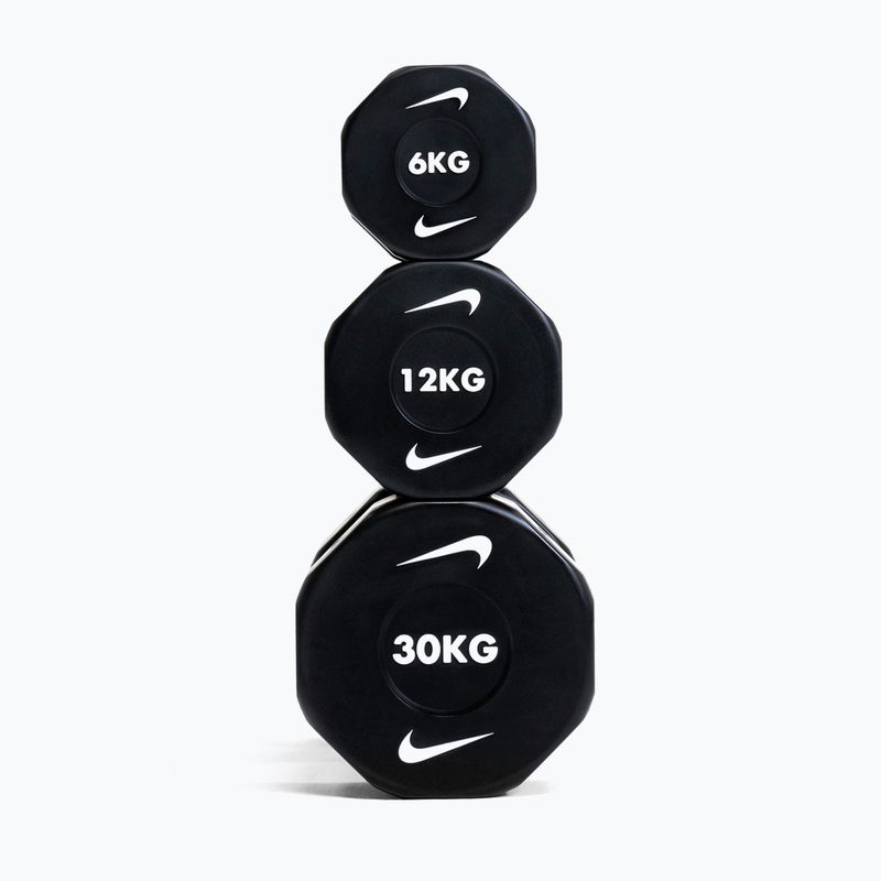 Chromovaná činka Nike Strength Pro Urethane Dumbbell 14 kg black/white 6