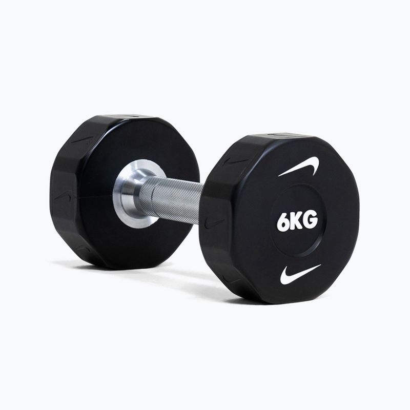 Chromovaná činka Nike Strength Pro Urethane Dumbbell 14 kg black/white 7