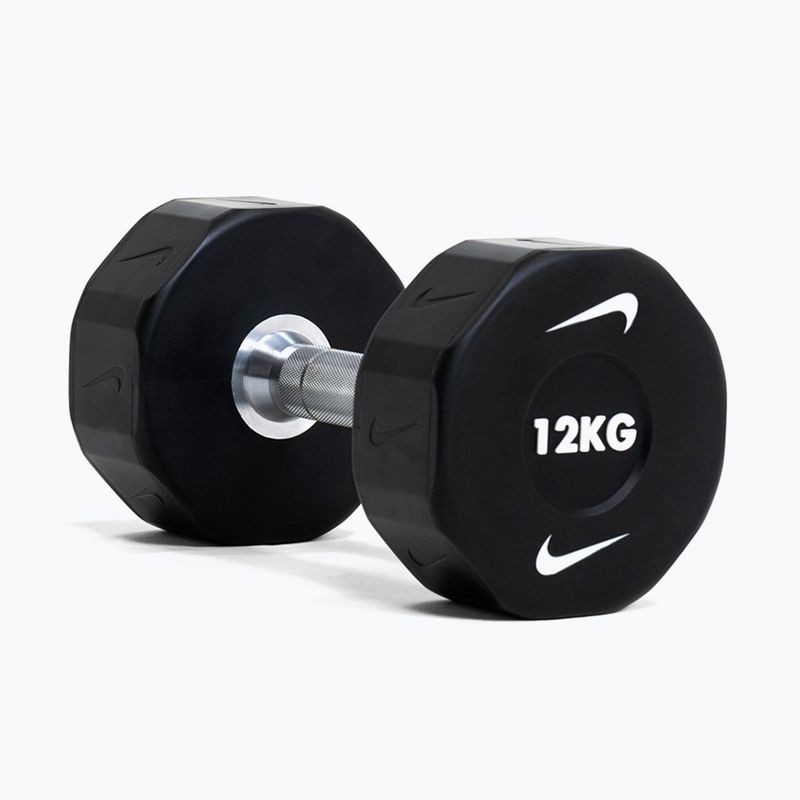 Chromovaná činka Nike Strength Pro Urethane Dumbbell 14 kg black/white 8