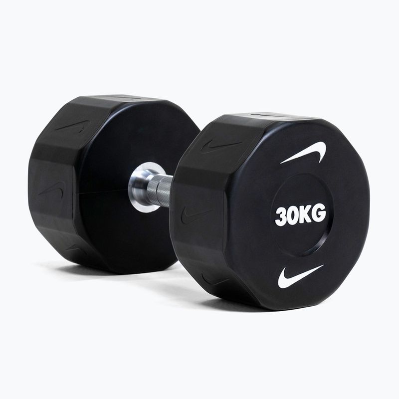 Chromovaná činka Nike Strength Pro Urethane Dumbbell 14 kg black/white 9