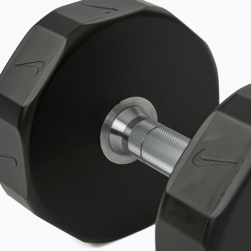 Chromovaná činka Nike Strength Pro Urethane Dumbbell 16 kg black/white 4