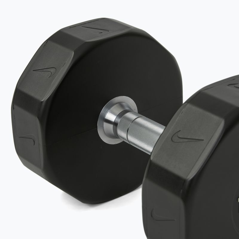 Chromovaná činka Nike Strength Pro Urethane Dumbbell 18 kg black/white 4