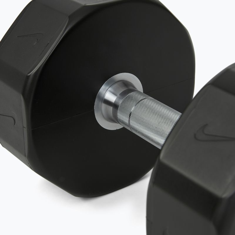 Chromovaná činka Nike Strength Pro Urethane Dumbbell 22 kg black/white 4