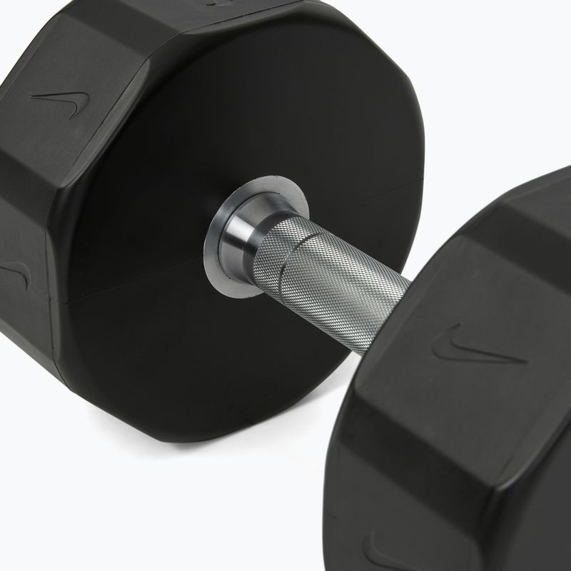 Chromovaná činka Nike Strength Pro Urethane Dumbbell 24 kg black/white 4