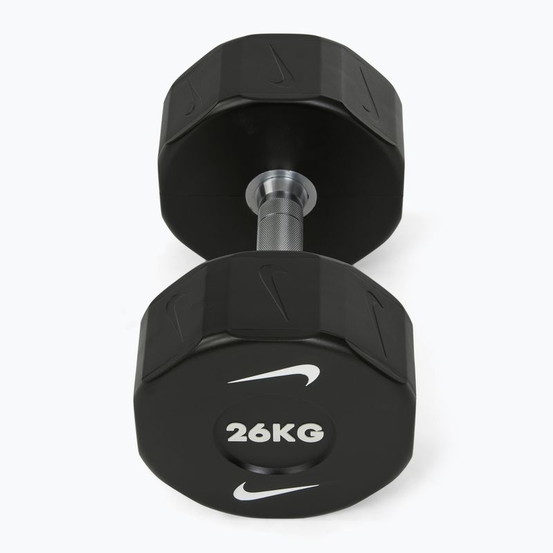 Chromovaná činka Nike Strength Pro Urethane Dumbbell 26 kg black/white 2