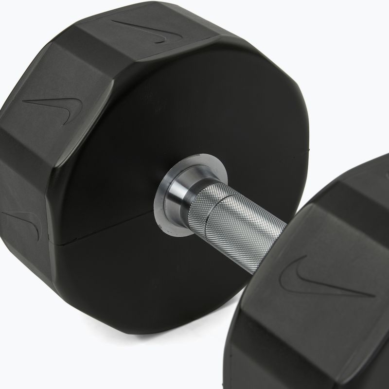 Chromovaná činka Nike Strength Pro Urethane Dumbbell 26 kg black/white 4