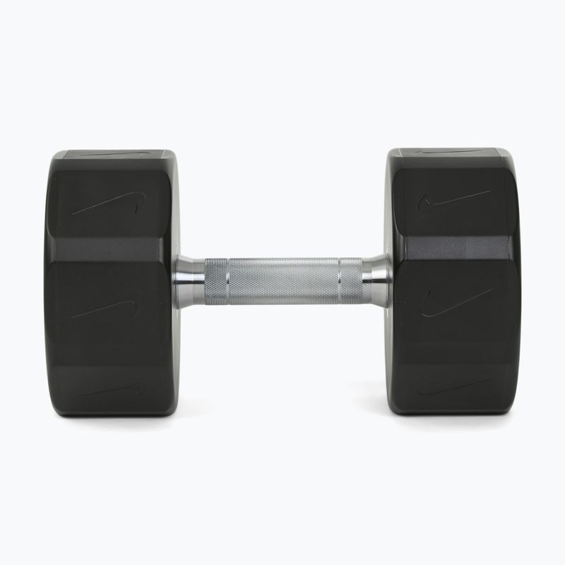 Chromovaná činka Nike Strength Pro Urethane Dumbbell 28 kg black/white 3