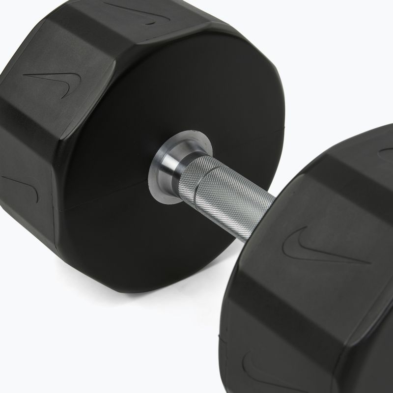 Chromovaná činka Nike Strength Pro Urethane Dumbbell 30 kg black/white 4
