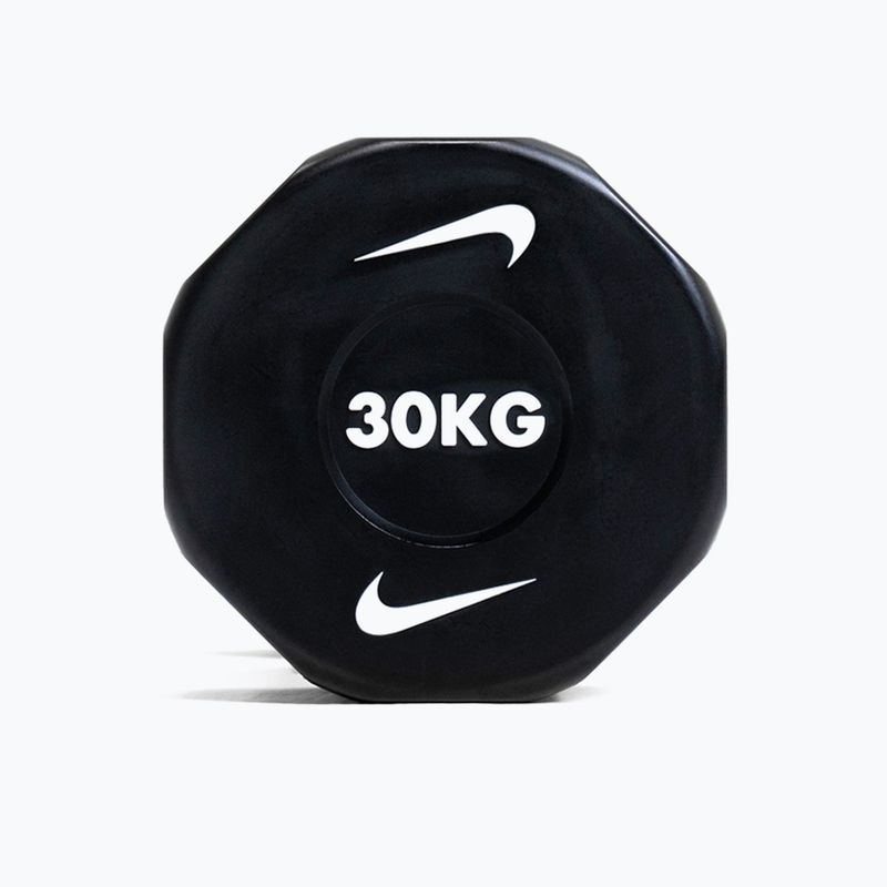 Chromovaná činka Nike Strength Pro Urethane Dumbbell 30 kg black/white 7
