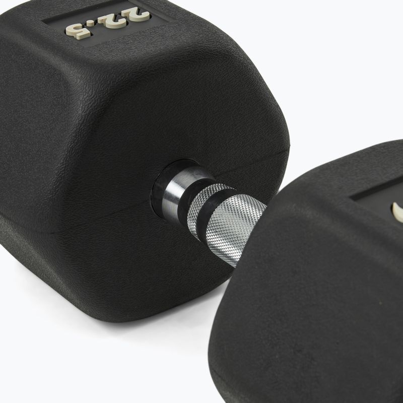 Pogumovaná činka Nike Strength Hex Dumbbell 22,5 kg black/white 4