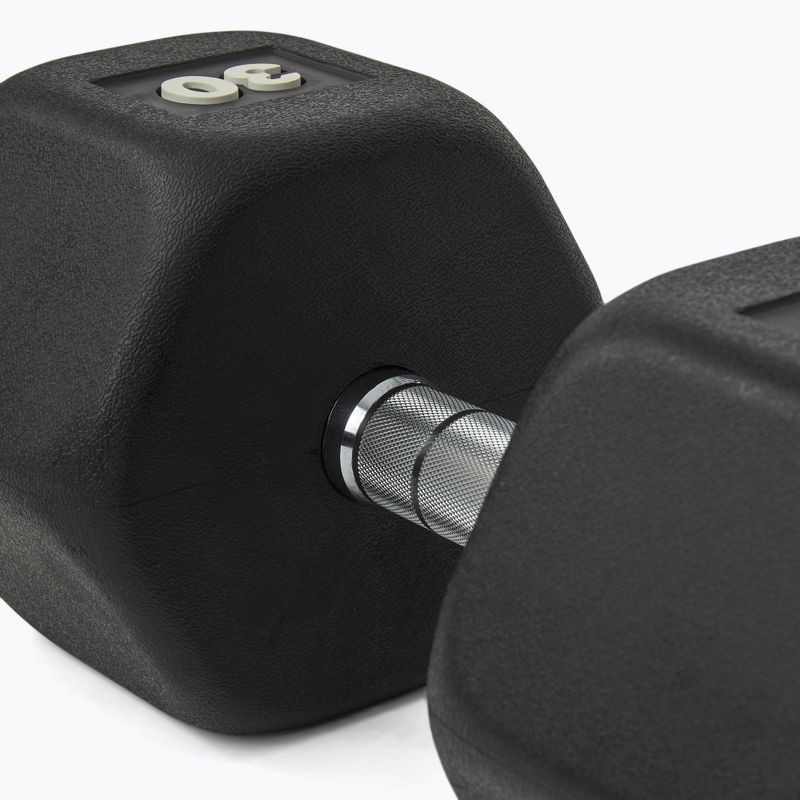 Pogumovaná činka Nike Strength Hex Dumbbell 30 kg black/white 4