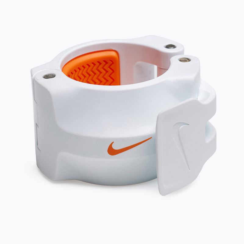 Svorky na činku Nike Strength Barbell Collars 2 pcs. white/orange 3