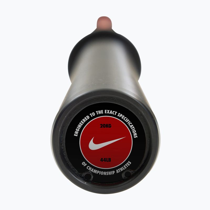 Rovná osa Nike Strength Coated Premium Barbell red swoosh 6