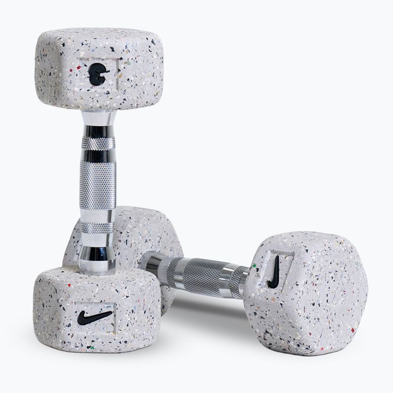 Činky Nike Strength Grind Hex Dumbbell 2 x 3 kg wolf grey