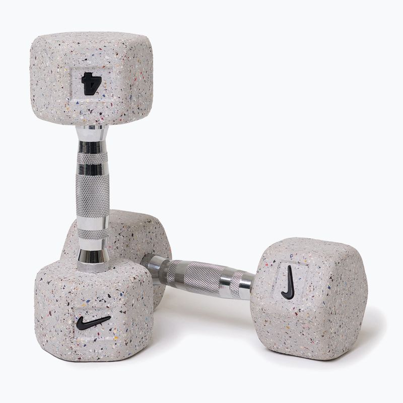 Činky Nike Strength Grind Hex Dumbbell 2 x 4 kg wolf grey