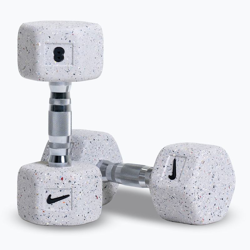 Činky Nike Strength Grind Hex Dumbbell 2 x 8 kg wolf grey