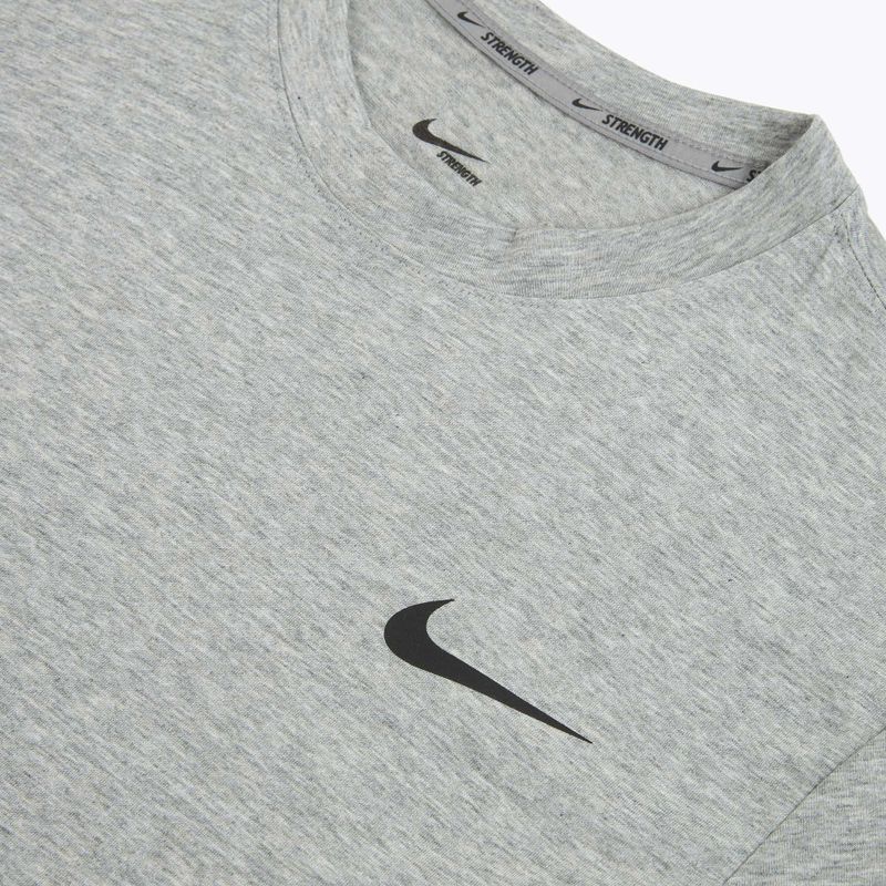 Pánské tréninkové tričko Nike Strength S&C Dri-Fit heather grey/black 3