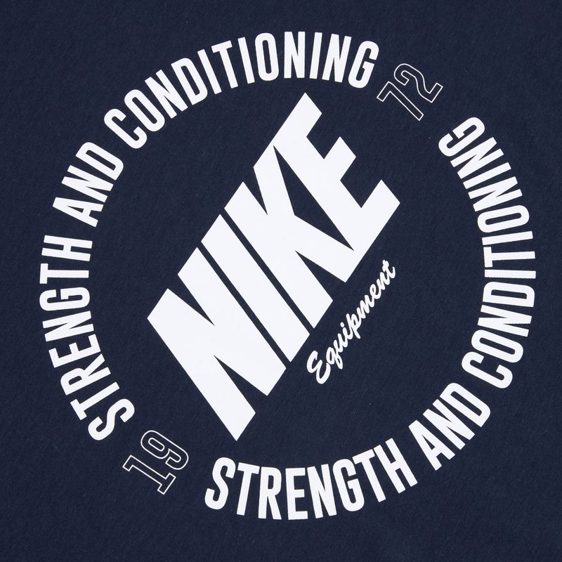 Pánské tréninkové tričko Nike Strength S&C Dri-Fit navy/white 4