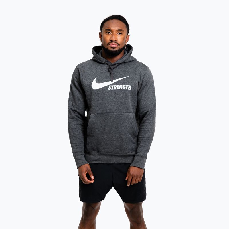 Pánská mikina Nike Strength Hoodie charcoal/white