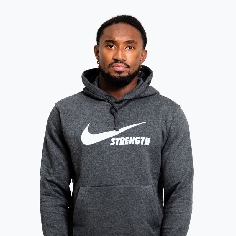 Pánská mikina Nike Strength Hoodie charcoal/white 4