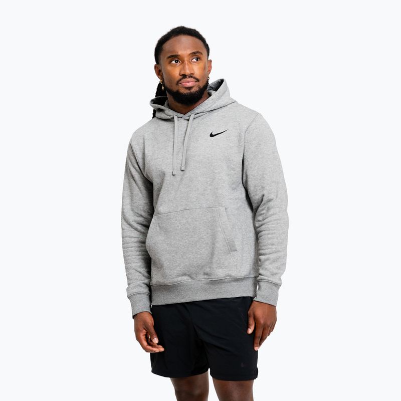 Pánská mikina Nike Strength S&C Hoodie heather grey/black