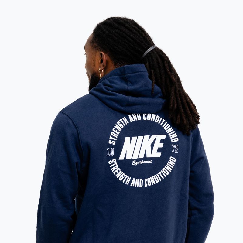 Pánská mikina Nike Strength S&C Hoodie navy/white 5