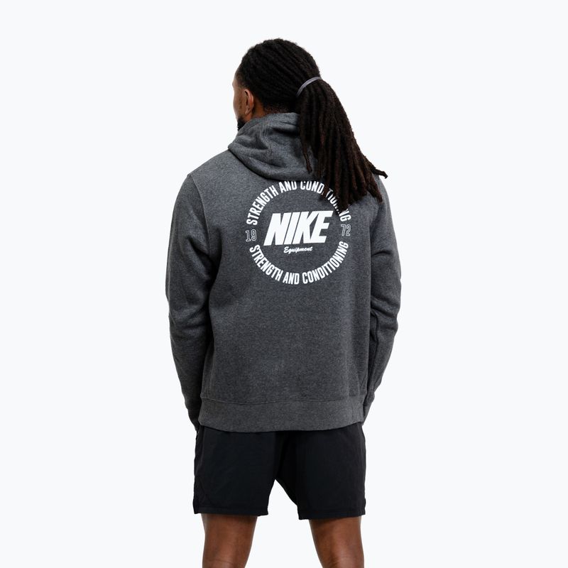 Pánská mikina Nike Strength S&C Hoodie charcoal/white 3
