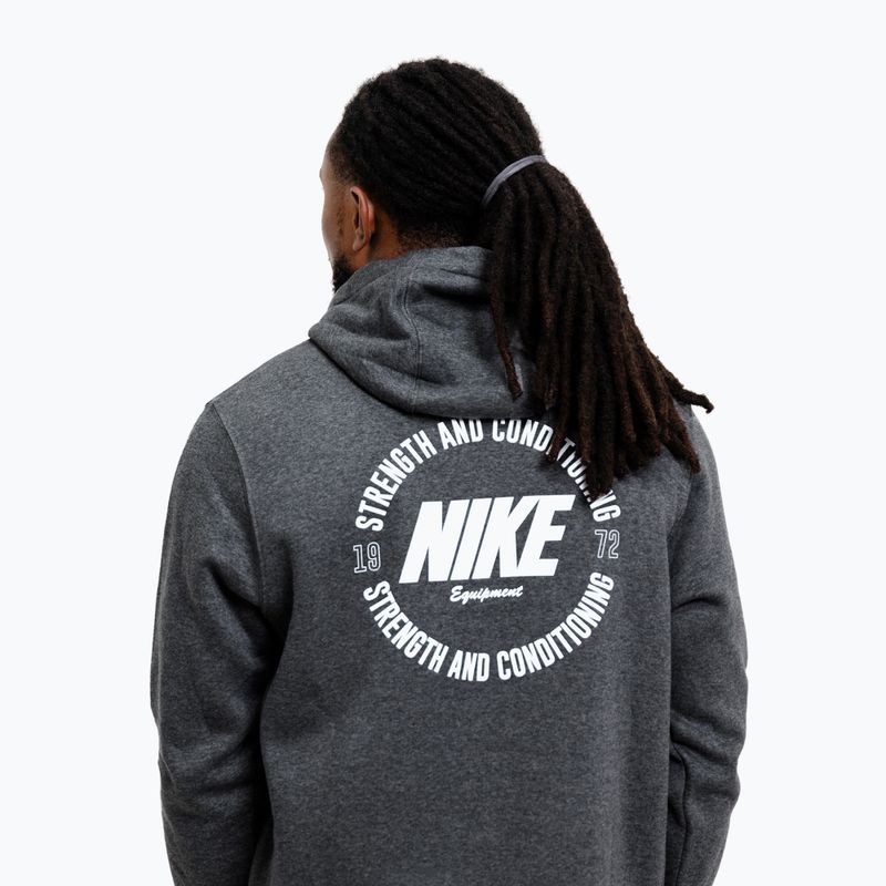 Pánská mikina Nike Strength S&C Hoodie charcoal/white 5