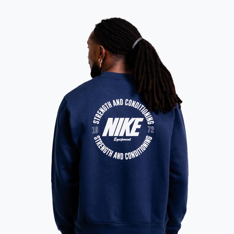 Pánská mikina Nike Strength S&C Crewneck navy/white 2
