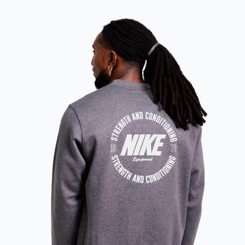 Pánská mikina Nike Strength S&C Crewneck charcoal/white 3